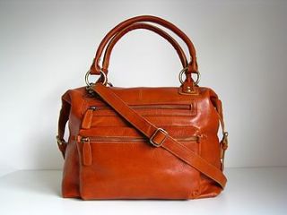 leather handbag zip tote by the leather store