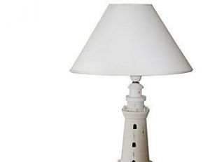 lighthouse table lamp by nautical living