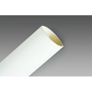3M White Polyolefin Heat Shrink Thin Wall Tubing   48 in Length   21 Shrink Ratio   +212 F Shrink Temp   FP301 2 48" White 5 Pcs [PRICE is per BOX]