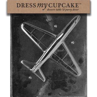 Dress My Cupcake DMCM301A Chocolate Candy Mold, Large Jet Plane Piece 1 Candy Making Molds Kitchen & Dining