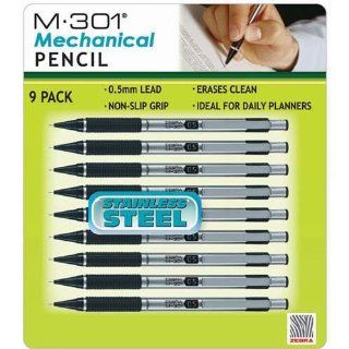 M 301 Stainless Steel Mechanical Pencil  0.5mm   9 Pack 