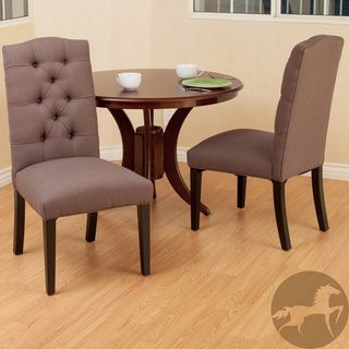 Berlin Mocha Fabric Dining Chair (Set of 2) Dining Chairs