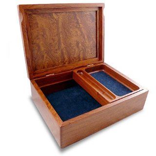 Handcrafted Bubinga Wood Valet Box   Jewelry Boxes