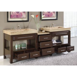 Silkroad Exclusive Chester 92 Double Bathroom Vanity Set