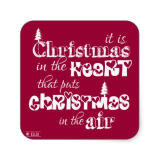 Christmas in the Heart puts Christmas in the Air Sticker