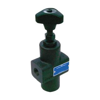Northman Fluid Power In-Line Hydraulic Flow Control Valve with Reverse Free Flow — 8 GPM, 3000 PSI, 3/8in. NPT Ports, Model# TCVT03  Adjustable Flow Valves