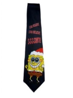 Spongebob Necktie Mens Sponge Bob Squarepants Neck Tie Blue Xmas Holiday at  Men�s Clothing store