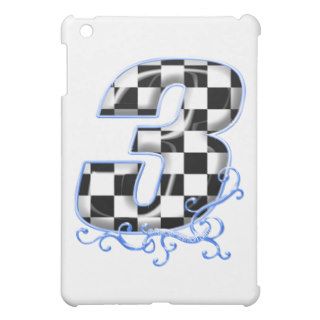 3 auto racing number cover for the iPad mini