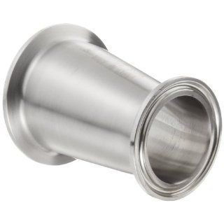 Parker Sanitary Tube Fitting, Stainless Steel 304, Concentric Reducer, 2" Tube OD x 1 1/2" Tube OD