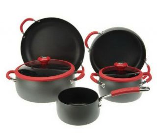 Blue Jean Chef Hard Anodized 7 Piece Cookware Set —