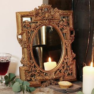 gilt ornate mirror by dibor