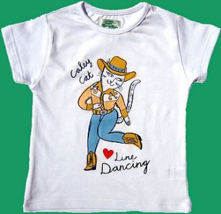 caley cat t shirt by curly kale
