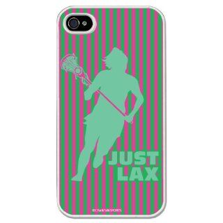 Lacrosse Just Lax (Female) iPhone Case (iPhone 4/4S) Cell Phones & Accessories