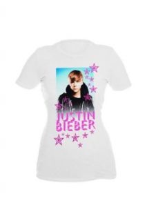 Justin Bieber Pink Stars Girls T Shirt Plus Size Size  XX Large Clothing