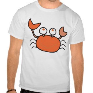 cute little crab cartoon graphic shirt