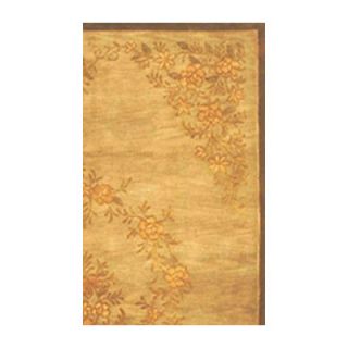American Home Rug Co. Neo Nepal Gold/Brown Aubusson Flowers Rug
