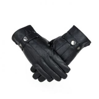Korean fashion men's winter warm leather gloves (M) at  Men�s Clothing store Cold Weather Gloves