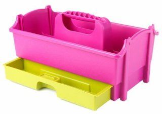 Creative Options Creative Options Crafter's Caddy W/Drawer 12.875"X8"X6.75" Green & Magenta