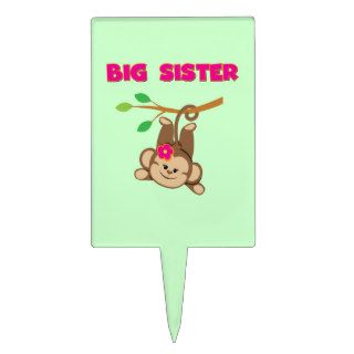 Monkey Big Sister Cake Toppers