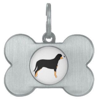 greater swiss mountain dog color silhouette pet name tag