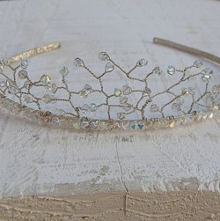 crystal winter snowflake tiara by bunny loves evie