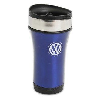 Navy Blue Volkswagen VW Logo commuter coffee Travel Mug Automotive