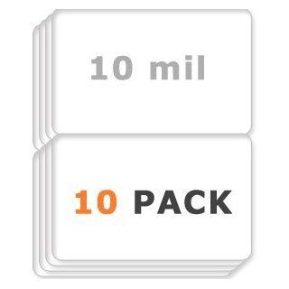 Glossy Butterfly Pouches 10 mil for Teslin Paper   Pack of 10  Identification Badges 