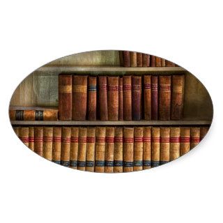 Lawyer   Books   Law books Oval Stickers