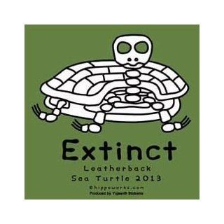 Hippo Works   Extinct Leatherback Sea Turtle 2013   Sticker / Decal Automotive
