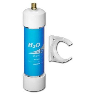 H2O International RC w Comp Inline GAC/KDF Icemaker Filter with 1/4 inch Compression Fitting and Replaces NSA 25I