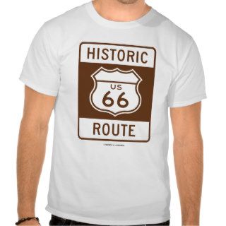 Historic US 66 Route (Transportation Sign) T shirt