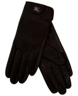 Burberry London Leather Logo Gloves