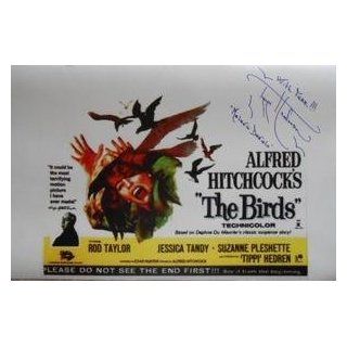 Tippi Hedren The Birds Signed Alfred Hitchcock Movie Poster Auto 16x20 Canvas Entertainment Collectibles