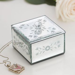 small etched glass jewellery box by dibor