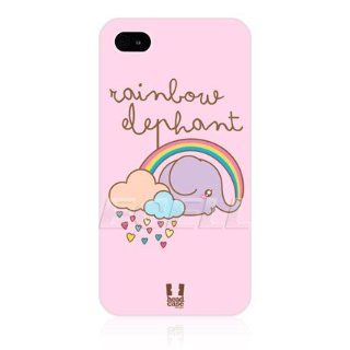 Head Case Designs Rainbow Kawaii Elephant Protective Back Case Cover for Apple iPhone 4 4S Cell Phones & Accessories