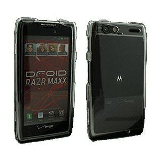 Motorola Droid RAZR MAXX Snap On Cover, Clear Cell Phones & Accessories