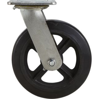 8in. Swivel Solid Rubber Replacement Caster  1,500 Lbs.   Above