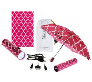 HALO Gift Bundle Portable Power Flashlight & Umbrella —