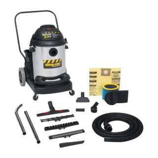 Shop-Vac Industrial Flip & Pour Wet/Dry Vacuum with Stainless Steel Tank — 15 Gallon, 2.5 HP, Model# 962-48-10  Vacuums