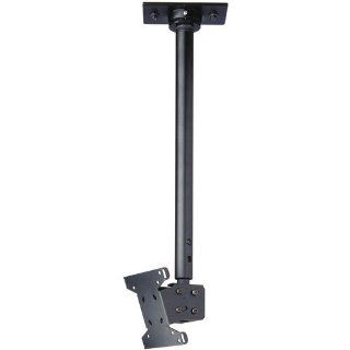 18" 30" ADJUSTABLE LENGTH LCD CEILING MOUNT WITHOUT CORD MANAGEMENT COVER (BLACK) (Catalog Category TV MOUNTS/ACCESS / A/V MOUNTS, FURNITURE & STORAGE) Electronics