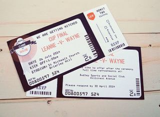 football ticket invitation by sweet words stationery