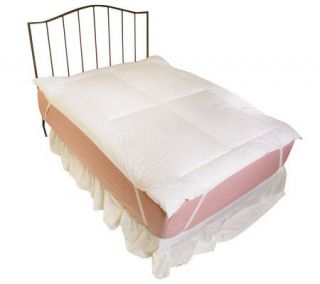 Cannon Added Comfort Twin Size Mattress Topper w/Anchor Bands —