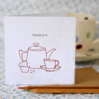 set of six thank you cards by the green gables