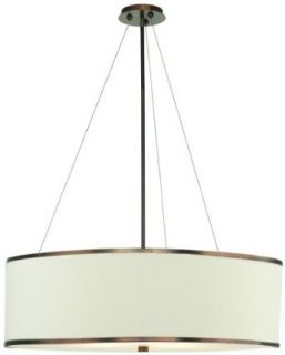 Forecast F673 Paige Pendant Kit, White Fabric (Shade Only)   Ceiling Pendant Fixtures  