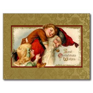 Vintage Santa and Children Post Cards
