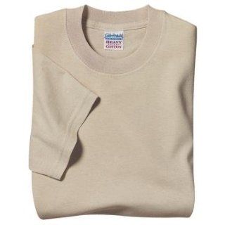 Gildan Heavyweight 100% Cotton T Shirt   Sand Color at  Mens Clothing store Fashion T Shirts