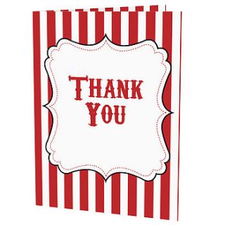 fairground thank you card by paper themes