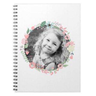 Delicate Floral Wreath Custom Photo Journal