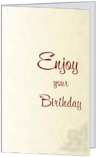 Birthday Any Adult Friend Sister Brother Aunt Uncle Modern Greeting Card 5x7 by QuickieCards Health & Personal Care