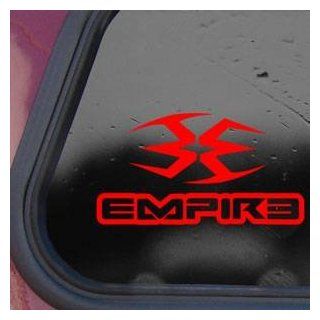 EMPIRE LOGO PAINTBALL Red Decal Sticker Laptop Die cut Red Decal Sticker   Decorative Wall Appliques  
